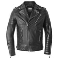 Men’s Black Sheepskin Leather Biker Jack