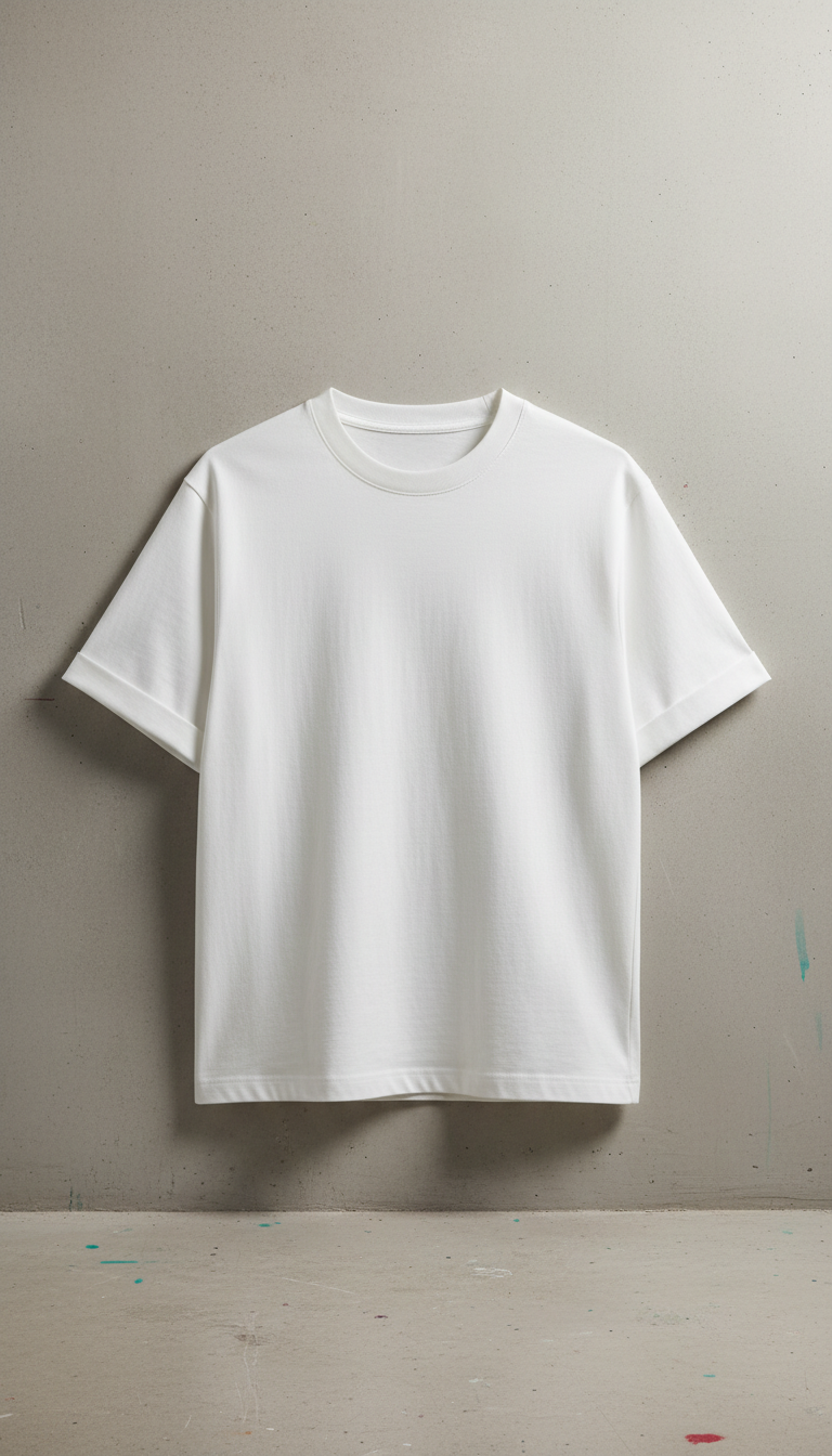 Chalk White Luxe Crewneck Tee